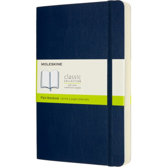 Блокнот MOLESKINE CLASSIC SOFT EXPANDED LARGE нелинованный, синий сапфир