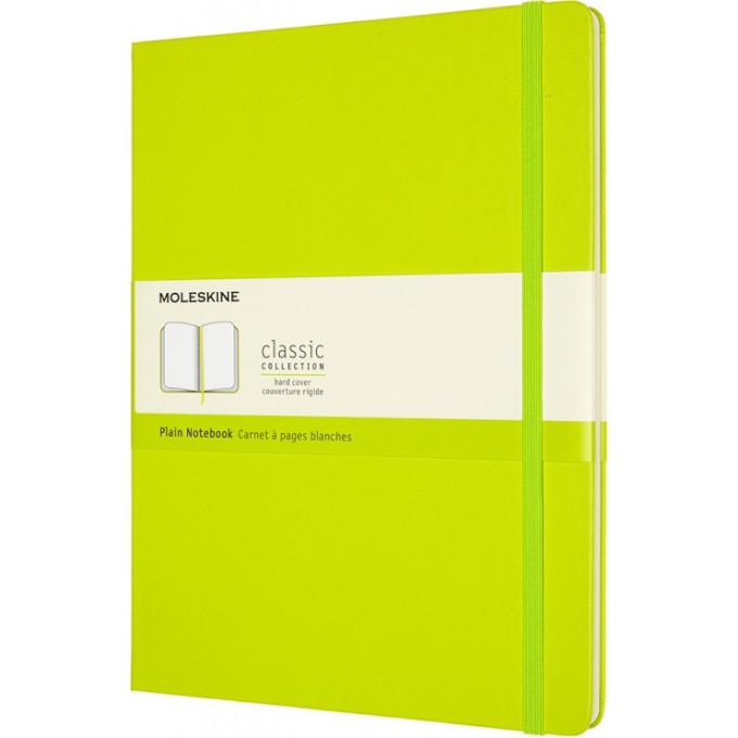 Блокнот MOLESKINE CLASSIC XLARGE нелинованный, лаймовый QP092C2
